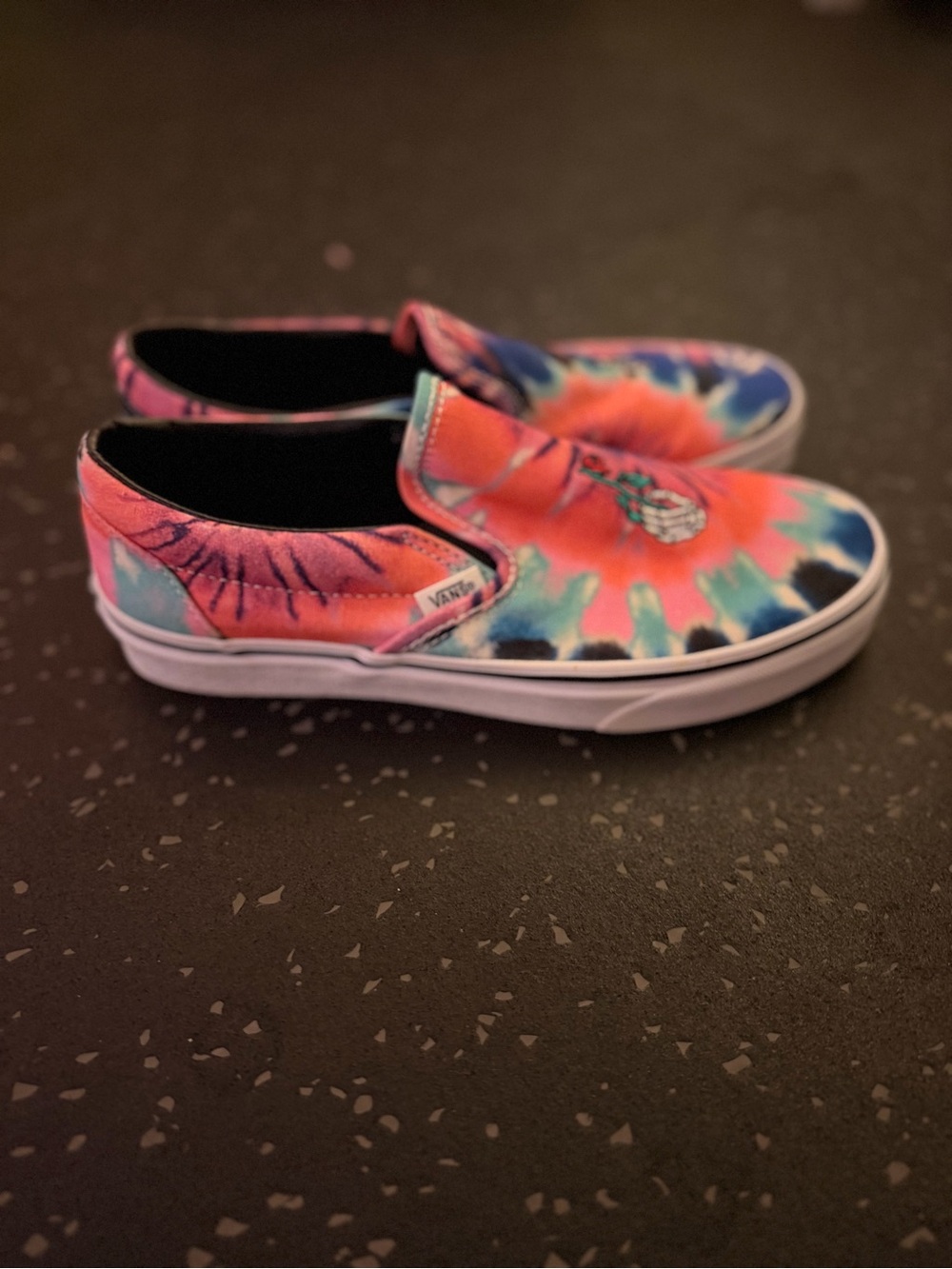 Vans Women’s Slip-On Tie-Dye Sneakers - Pink, Blue, Teal